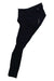 The Womens Classic Winter Tights with Pad are laid flat on a white background, showcasing a small reflective strip near the waistband and a convenient zippered side pocket.
