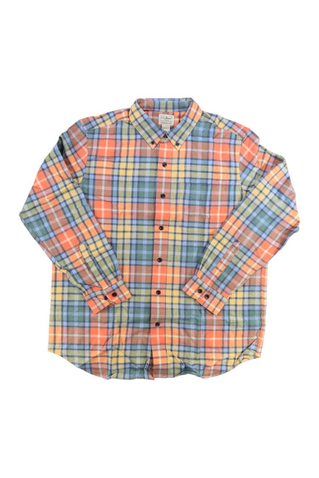 L.L.Bean Mens Scotch Plaid Flannel Shirt L.L.Bean