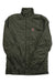 Men's quilted full-zip shirt jacket, deep green with stand collar and Fjallraven logo patch