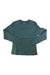 The Arc'teryx Women's Rho LS Crew Top, a long-sleeved teal green base layer, is laid flat on a white background—ideal as a moisture-wicking top for your next outdoor adventure.