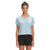 Women’s short-sleeve crew-neck top, light blue, TNF logo