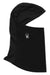 Black boys' balaclava with front opening and white spider logo