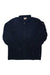 Padded button-up shirt in dark navy with flap chest pockets and button front