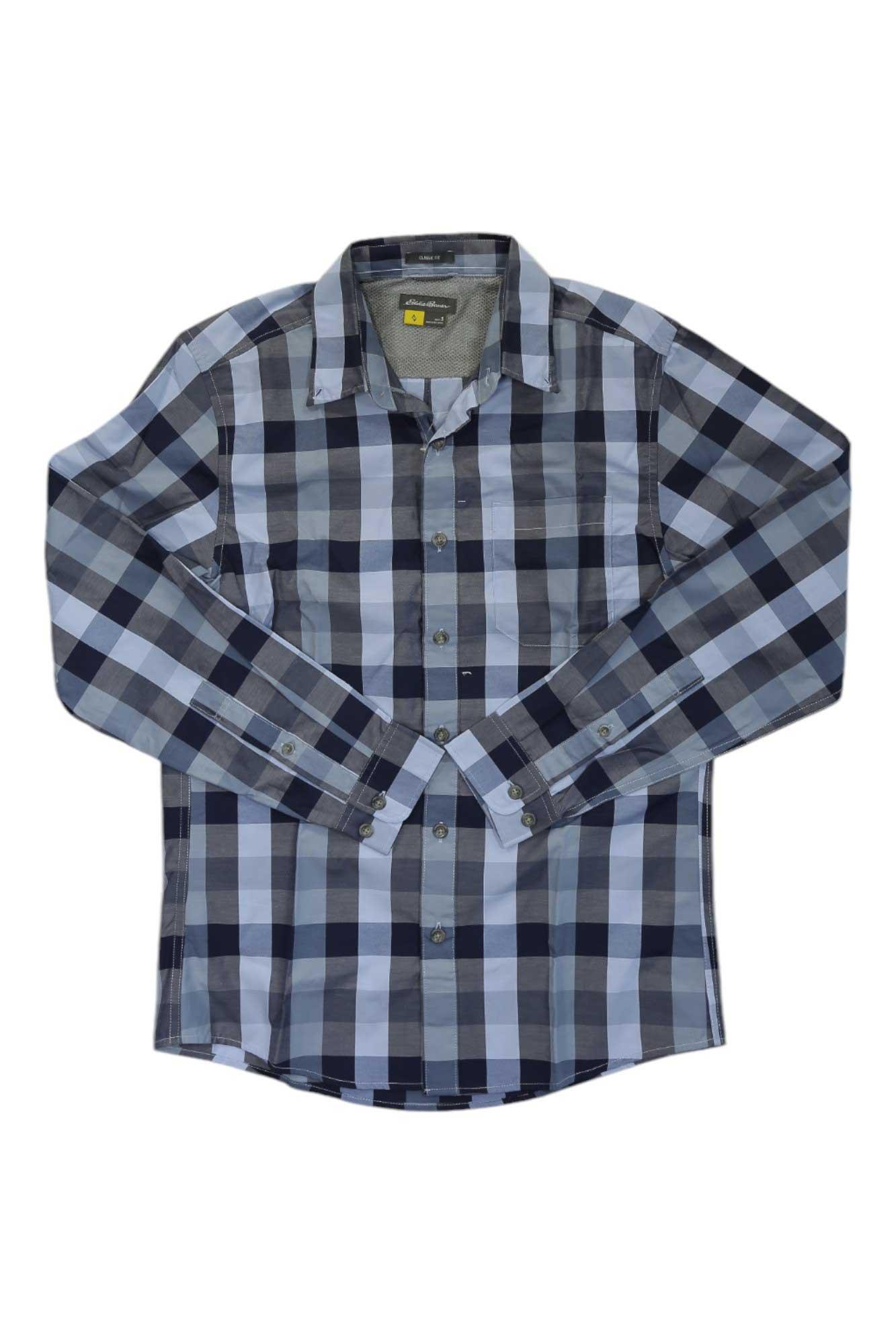 Eddie Bauer Travex Mens On the Go Long Sleeve Poplin Shirt Eddie Bauer Travex