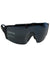 The Smith Flywheel ChromaPop Sunglasses feature a sleek black wraparound design, dark ChromaPop lenses, and adjustable nose pads. With the SMITH logo on the left lens, they’re ideal for skiing and outdoor activities.