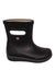 Bogs Infant Skipper II solid boot in dark rubber with side vent cutout and logo