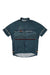 Pearl Izumi men's short-sleeve cycling jersey, teal blue, full zip collar