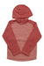 The Helly Hansen Kids Daybreaker Hoodie is a long-sleeved, two-tone pink fleece made from sustainable Polartec, featuring a hood, the HH logo on the left chest, and lighter pink body with darker pink sleeves and hood.
