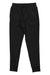 The Rhone Men's Spar Jogger, shown flat on a white background, features an elastic waistband, side pockets, and tapered legs. Made from moisture-wicking fabric, these black athletic pants are designed for comfort and performance.