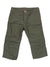 A pair of Womens Horizon Noble Capri Pant in olive green, made from quick-drying nylon with belt loops, zip fly, and side pockets, laid flat on a white background.
