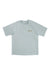 Men's short-sleeve crewneck graphic T-shirt in light blue with Marmot logo on chest