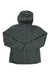 The North Face Womens Dryzzle FUTURELIGHT Insulated Jacket is a dark green, waterproof, hooded jacket for women with long sleeves, relaxed fit, front zipper closure, and FUTURELIGHT technology, shown laid flat on a white background.