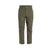 The Icebreaker Mens Hike Pant in olive green features abrasion-resistant fabric, belt loops, zippered side pockets, and a straight leg fit, shown against a plain white background.