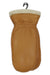 A single tan Hestra Sundborn Mitt with white fleece lining hangs from a metal hook against a white background, offering warmth and comfort for all your outdoor adventures.