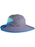 The Sunday Afternoons Kids Ultra Adventure Hat offers UPF 50+ protection, mesh ventilation, a blue-trimmed floppy brim, and comes in purple and blue—perfect for kids’ outdoor adventures.