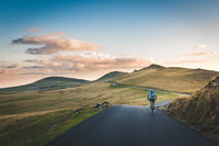 a cycling on a road