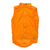Men's lightweight gilet, bright orange, full-zip front with mesh back panel