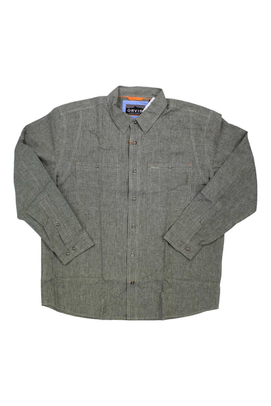 Orvis Men's Tech Chambray Work LS Shirt Orvis
