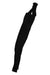 Black winter cycling tights without pad, full-length with ankle cuffs