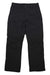 The Boulder Gear Men's Charter Pant, black insulated ski pants with front pockets, belt loops, and a button-zipper closure, is shown laid flat on a white background.