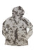 The Indyeva Womens Futa Hoody is a long-sleeve, hooded shirt featuring a gray and black tie-dye design, shown laid flat on a white background.