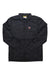 Men's quilted full-zip shirt jacket, black with stand collar and Fjallraven logo patch