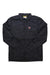 Men's quilted full-zip shirt jacket, black with stand collar and Fjallraven logo patch