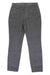 Women's gray corduroy five-pocket skinny pants, zip fly, belt loops, straight leg