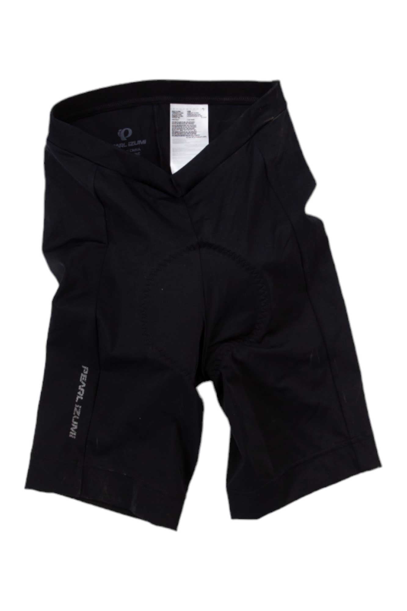 Pearl Izumi men's cycling shorts, black, V-front seam and leg logo patch