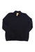 The Indyeva Womens Baris Top, a plain black long sleeve shirt with a mock neck and beige tag on the collar, is laid flat on a white background.