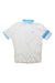 The Rapha Men's Super Lightweight Jersey is a white, short-sleeved cycling jersey featuring light blue accents on the collar and sleeve cuffs, plus a small Rapha logo on the left chest.