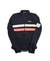 The Rapha Brevet Infinium Long Sleeve Jersey is a dark navy cycling essential with white and pink chest stripes, full front zipper, and Rapha logo—ideal for high-performance rides.