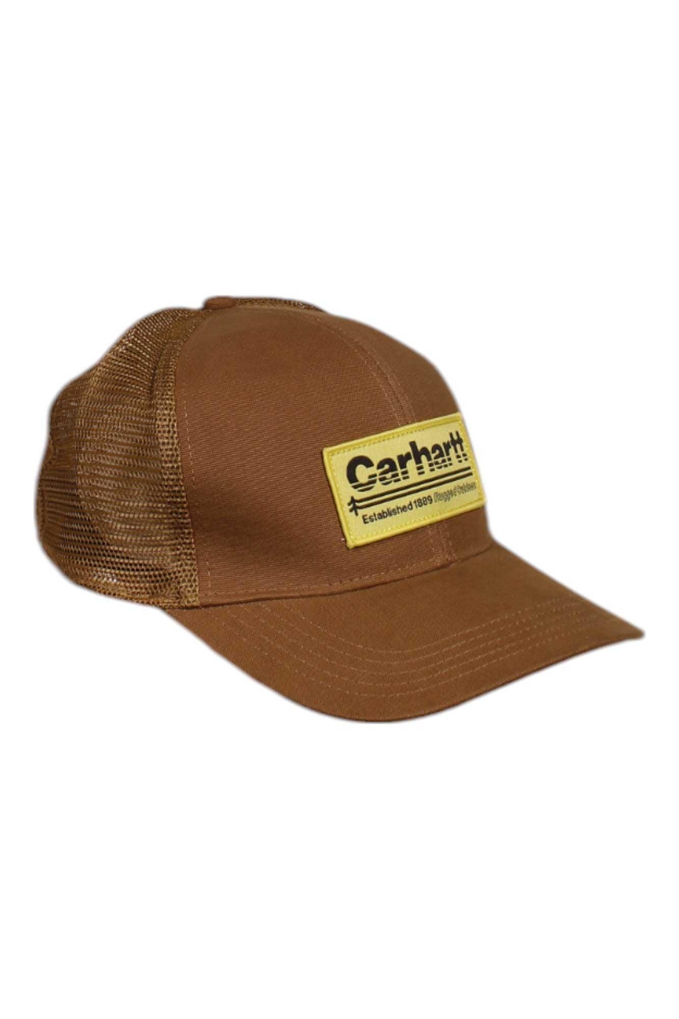 Carhartt Mens Canvas Mesh-Back Outdoors Patch Cap Carhartt