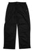 The Helly Hansen Womens Loke Pants are loose-fitting black insulated snow pants with an elastic waistband, side pockets, and a small logo on the left thigh, displayed flat against a white background.