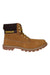 Lace-up Colorado boot with dark ankle cuff, tan suede panels, rugged lug sole