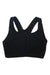 The Lume Six Womens Cirra High Support Sports Bra features breathable racerback straps, is made from recycled materials, and is shown on a plain white background.