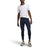 Men's navy thermal leggings, ankle length, slim fit, with pull-on waistband