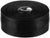 The Lizard Skins DSP Bar Tape V2 - 1.8 MM features a tightly coiled black design with textured, shock-absorbing grip and subtle branding, finished with a matching circular end cap for enhanced cycling comfort.