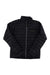 The Cotopaxi Mens Fuego Down Jacket is a black, quilted, long-sleeve puffer with a front zipper and stand-up collar, shown on a plain white background.