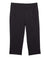 The North Face Aphrodite 3.0 Capri Pants for girls, black straight-leg with elastic waistband and side pockets, crafted from water-resistant fabric, are laid flat on a white background.