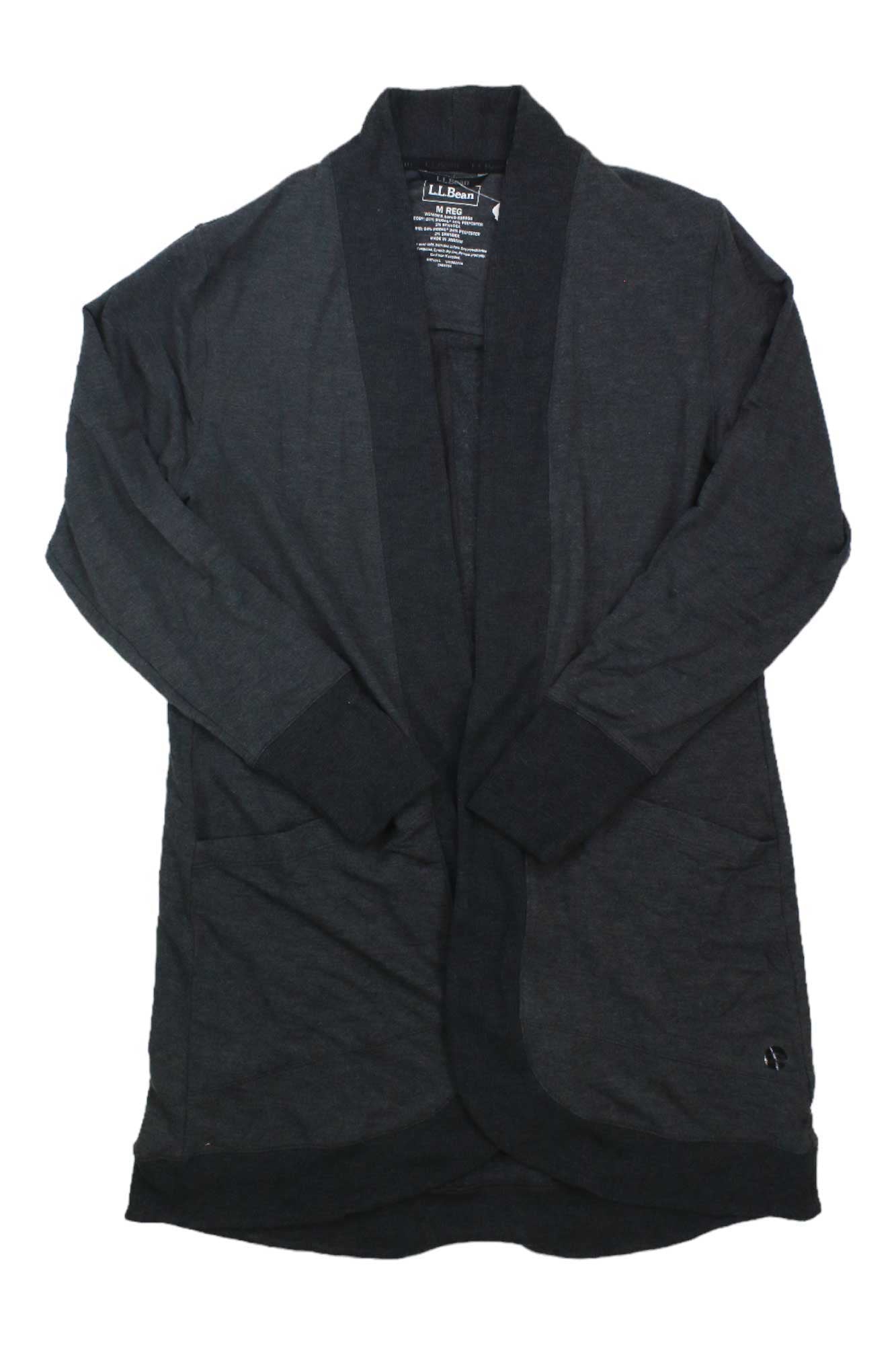 L.L.Bean Womens Softflex Long Open Cardigan L.L.Bean
