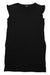Women’s ruffled short-sleeve dress, solid black