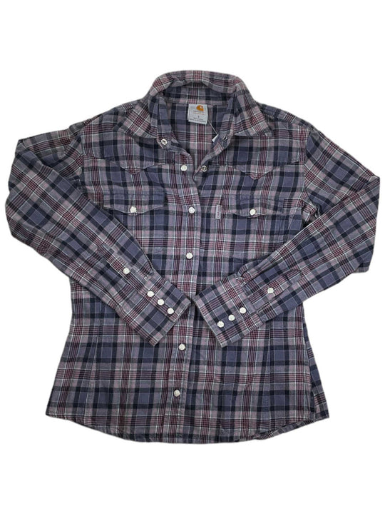 Womens Western Button Up Long Sleeve Shirt