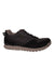 Men's low-top suede shoe, dark lace-up front and treaded rubber sole