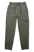 Men's gray-green ripstop pants with elastic waistband and drawstring