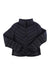 Soia & Kyo puffer jacket, dark, full-zip with stand collar
