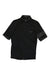 The Rapha Men’s Super Lightweight Jersey is a short-sleeve black cycling top with a front zipper, high collar, subtle Rapha branding on the chest, and darker bands on the sleeve ends.