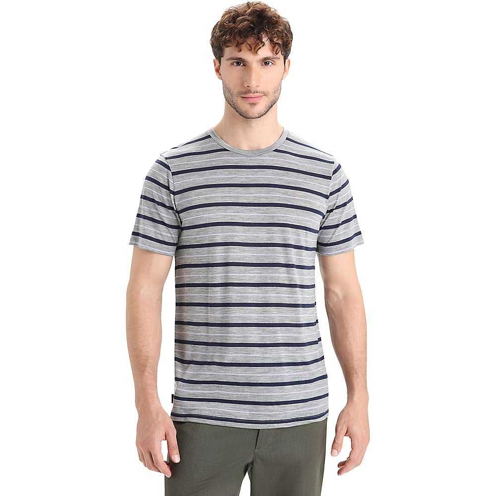 Icebreaker Mens Wave SS Stripe Tee Icebreaker