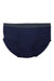 The ExOfficio Men's Give-N-Go 2.0 Brief in plain dark blue, with a matching waistband and quick-drying fabric, is shown laid flat on a white background.