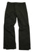 The Burton Women's Society Pant, in black with a straight-leg fit, front pockets, belt loops, and a zipper fly, is shown laid flat on a white background.